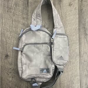 Adidas Essentials 2 Sling Crossbody Bag Stone Gray Heathered Unisex